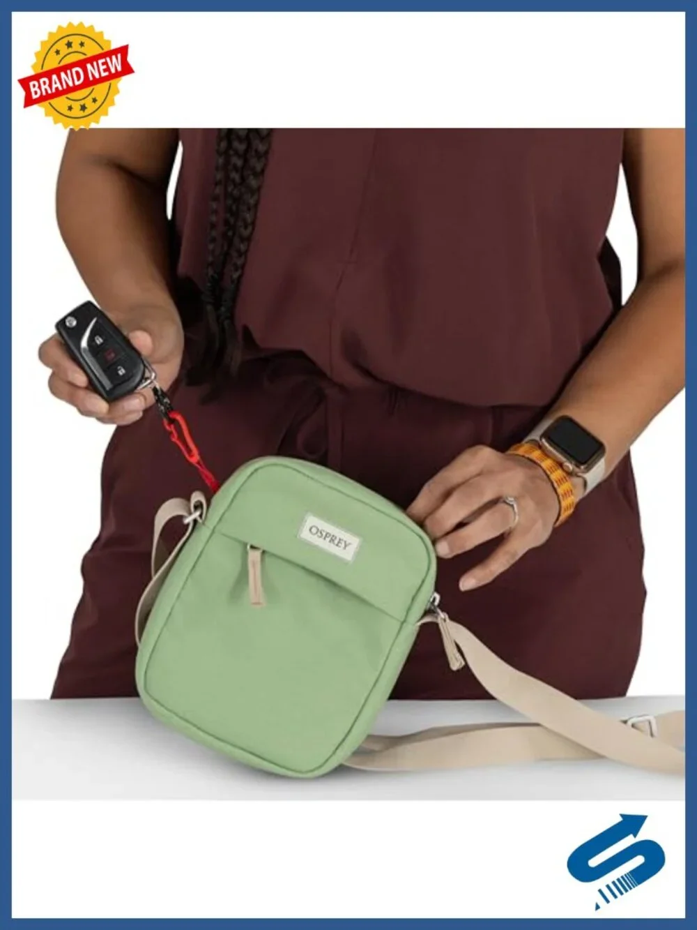 Osprey Arcane Small Crossbody Sling Bag - Recycled Polyester, Zipper Pockets